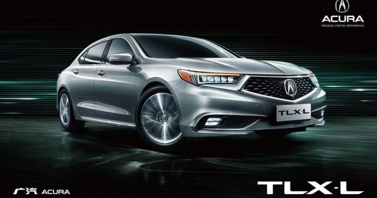 Acura опубликовала изображения удлиненной модификации седана TLX