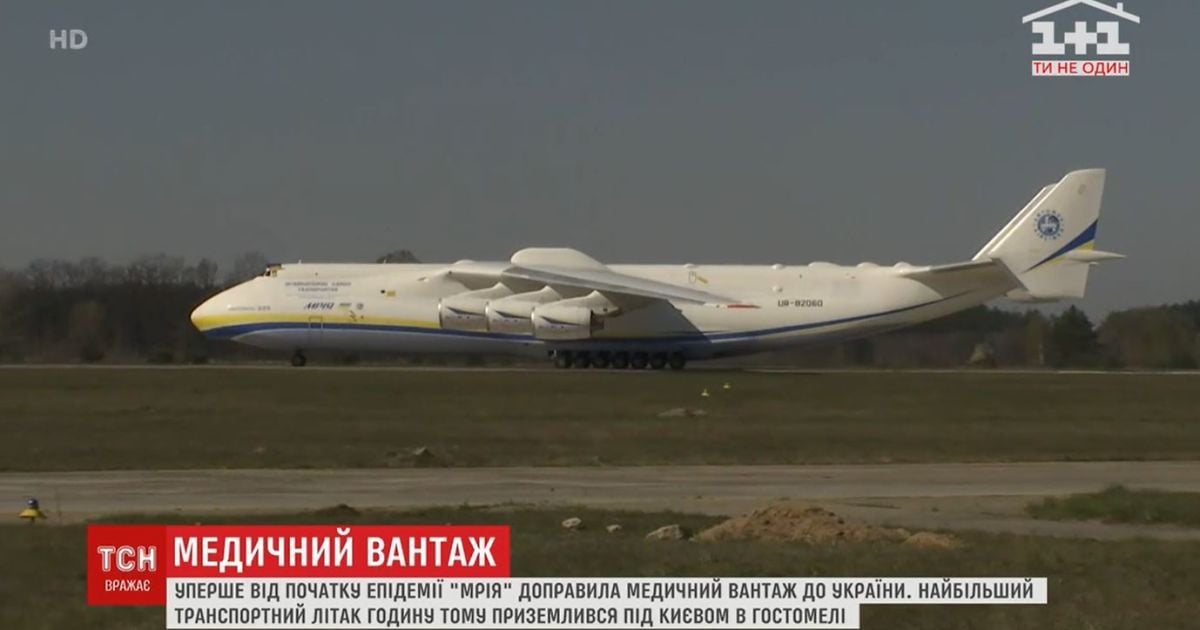 "Мрія" привезла до України медичний вантаж і претендує на новий світовий рекорд
