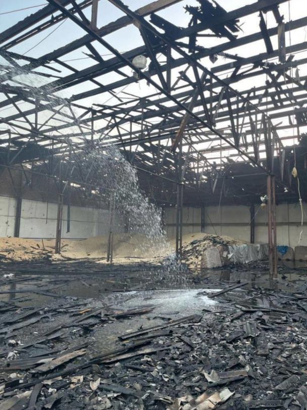 Разрушения в Одесской области после атаки дронами в ночь на 23 августа / © Telegram / Одеса. Офіційно