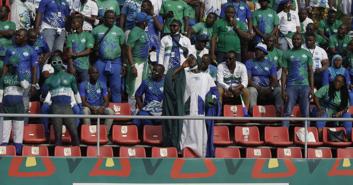 Фанаты сборной Сьерра-Леоне