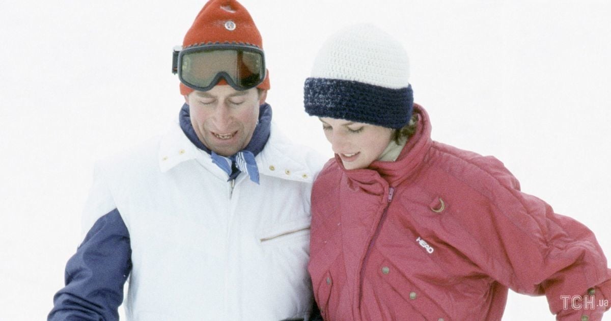 Принцесса Диана и принц Чарльз на лыжах фото из архива