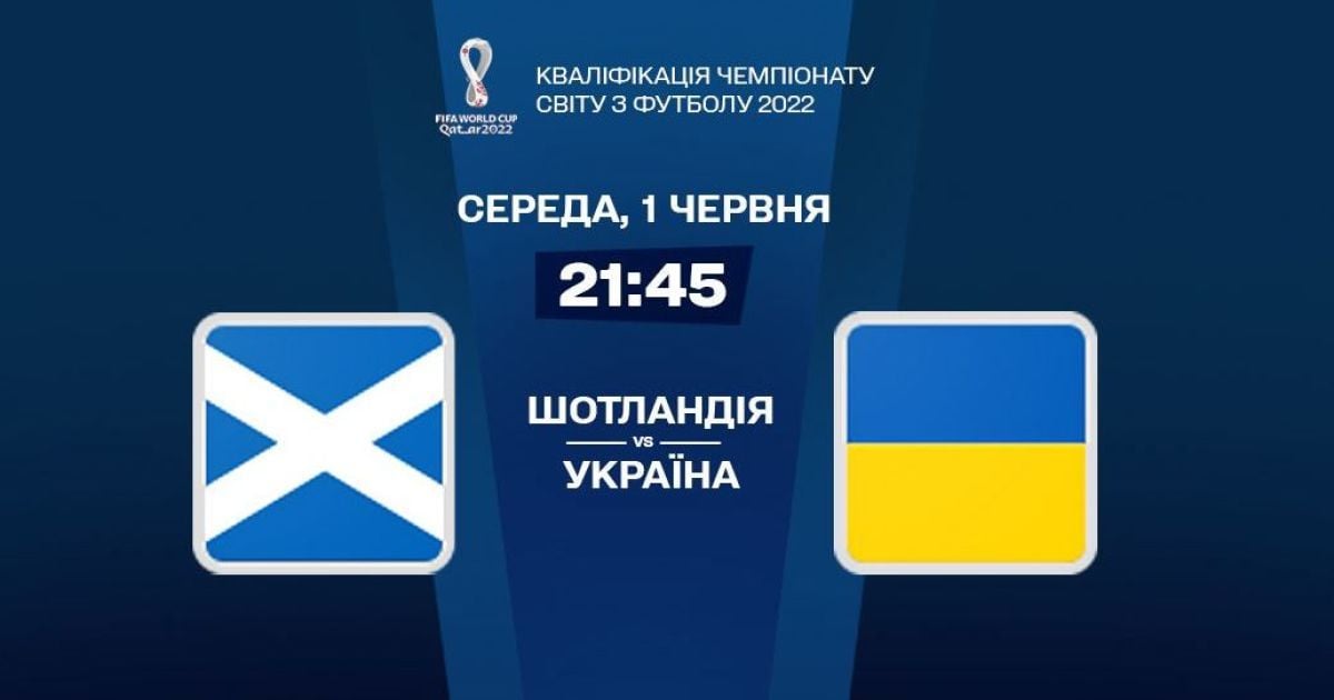 Шотландия - Украина - 1:3: онлайн-трансляция матча плей-офф отбора на ЧМ-2022