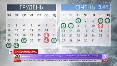 Зимой у украинцев будет больше выходных – экономические новости