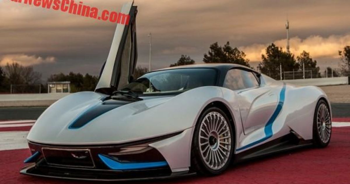 В Сети появились фото электрического суперкара компании BAIC