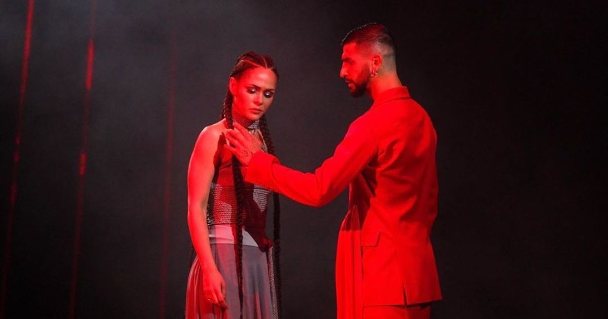 "Танці з зірками": Санина и Жук растрогали судей до слез чувственным фокстротом