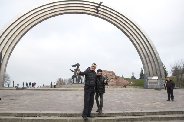 Фронтмен Scorpions із мером Києва Віталієм Кличком / © КМДА