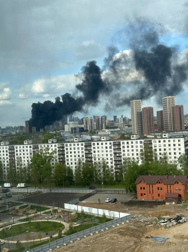 У Москві спалахнула сильна пожежа. Фото: російська пропаганда. / © 