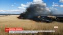 Огонь в Днепровских плавнях уничтожил два гектара сухих камышей