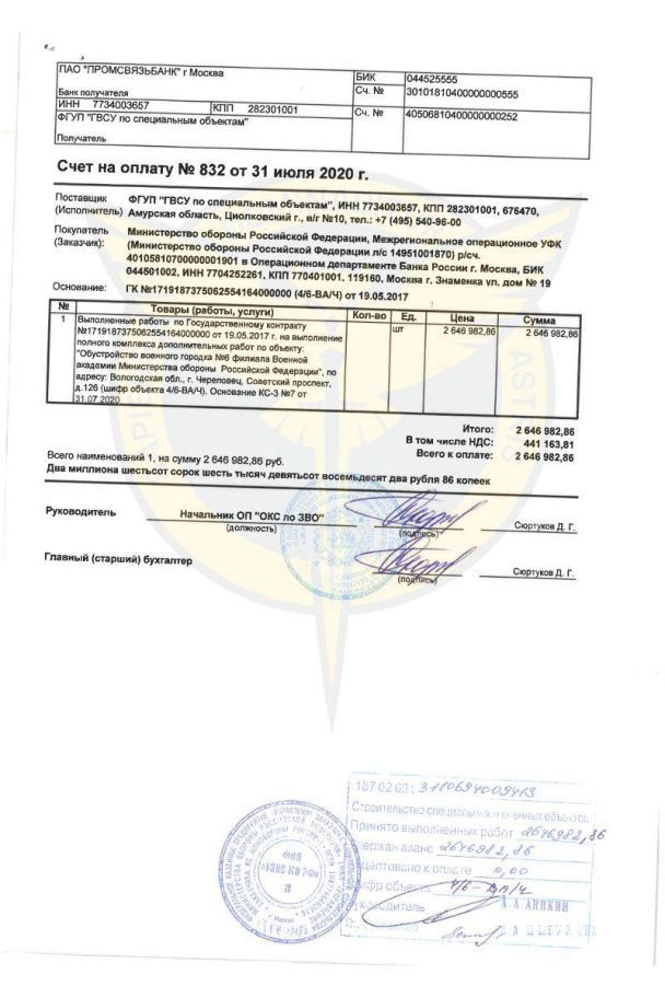 Отримані документи ФДУП "ГВБУ зі спеціальних об'єктів" / © ГУР Міноборони