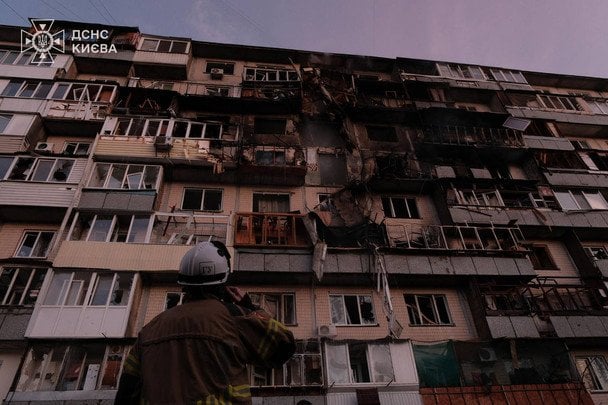 Ракетный удар по Киеву в ночь на 14 ноября / © МВС