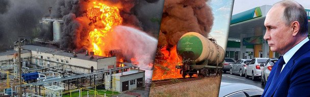 Топливный кризис в России: очереди на заправках и бензин по талонам — как украинские дроны добивают страну-бензоколонку