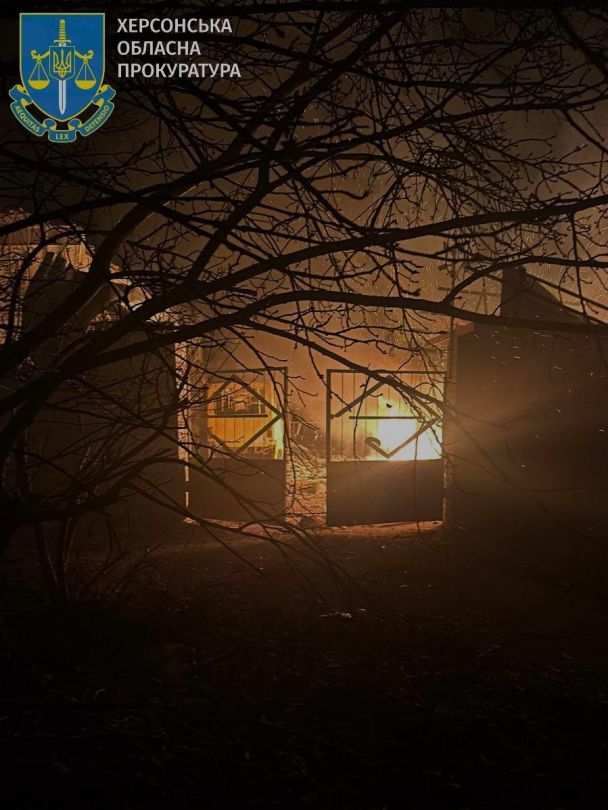 Destruction in Kherson as a result of a UAV attack on December 19 / Photo: Prosecutor's Office of Kherson Region