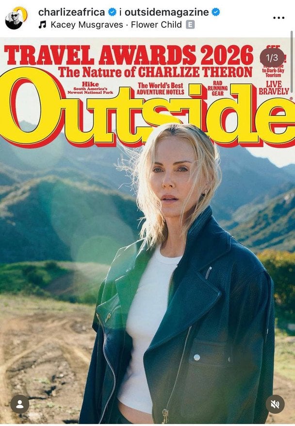 Шарліз Терон, фото: instagram.com/outsidemagazine