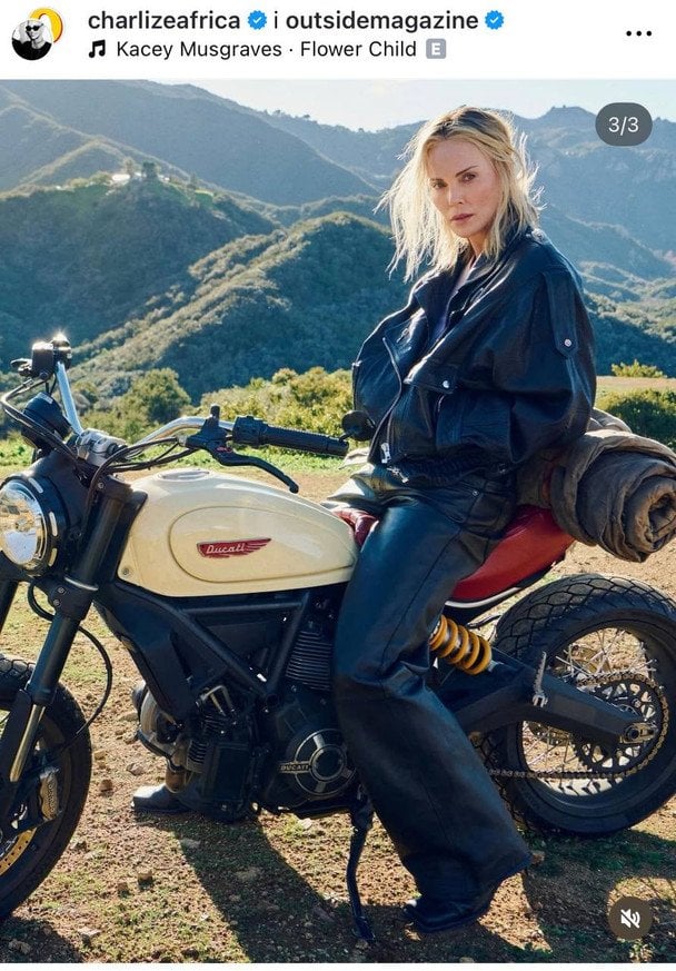 Шарліз Терон, фото: instagram.com/outsidemagazine
