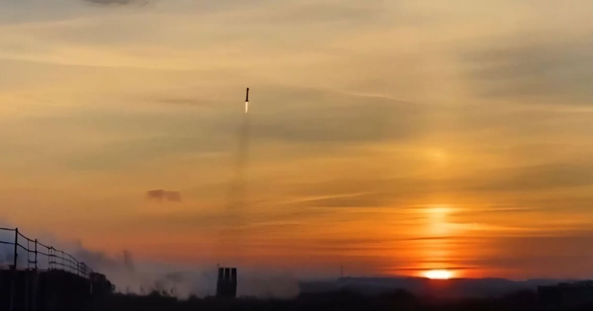 Запуск ракети AIM-9X з української пускової установки NASAMS 3, 2024 рік