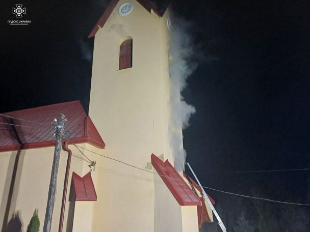 Пожежа у Реформаторському храмі на Закарпатті