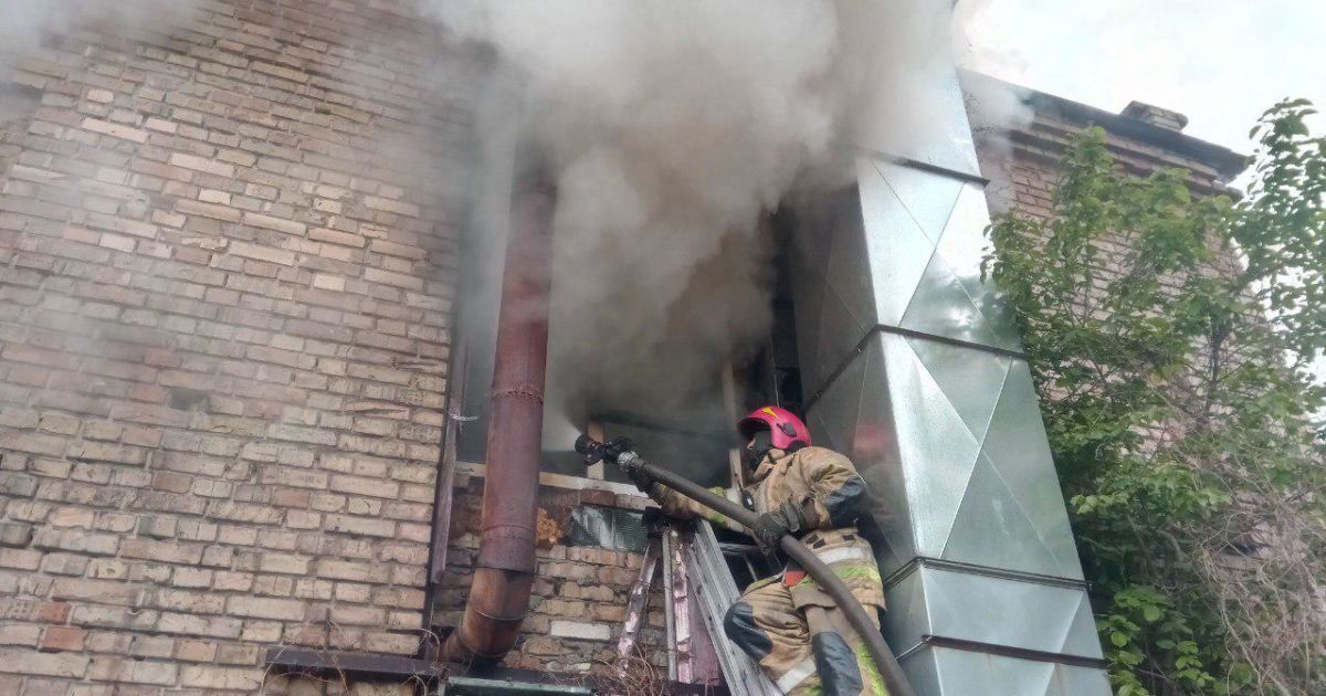 пожежа київ_1 / © ГУ ДСНС у Києві