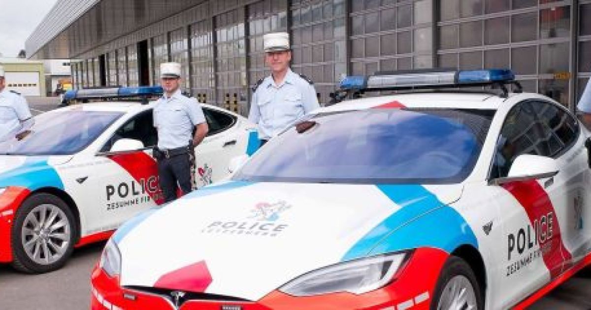 Полиция Люксембурга пересаживается на Tesla Model S