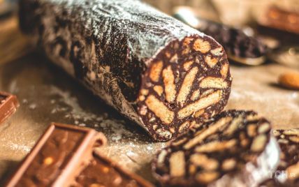 Веганская шоколадная колбаса, пошаговый рецепт с фото от автор�а Алсу Муфтахова на 148 ккал