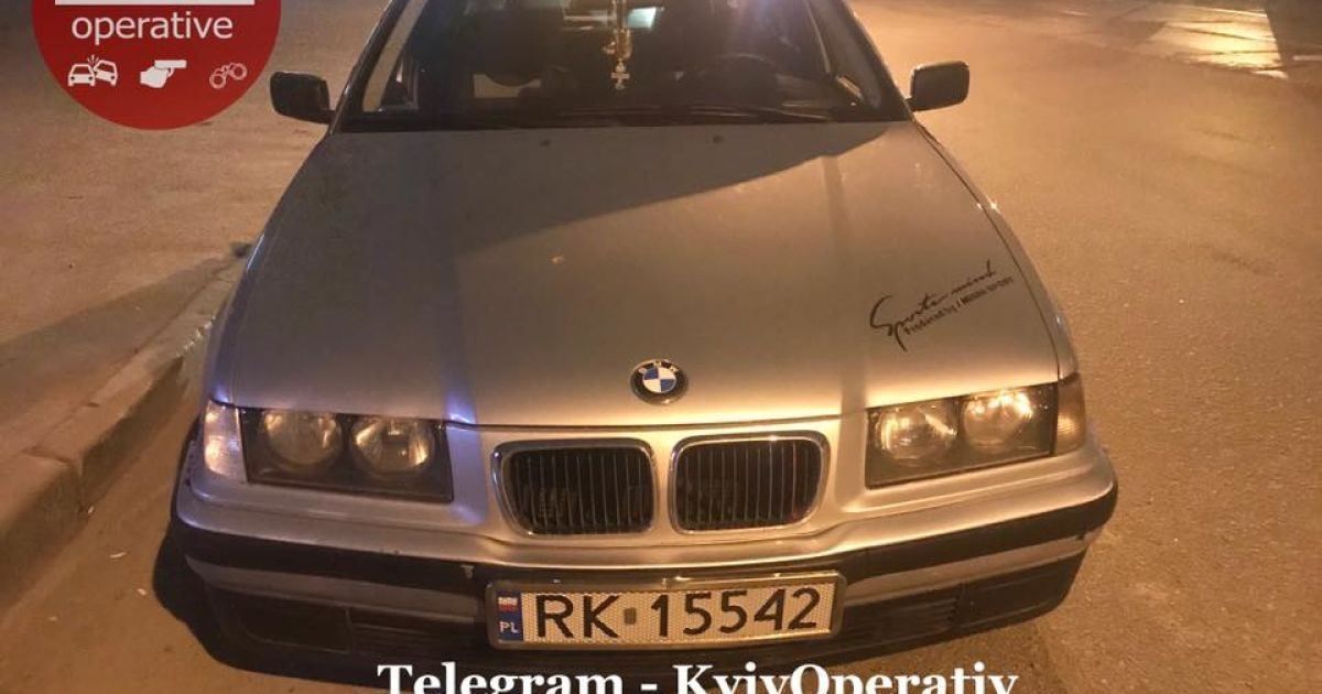 Пьяный водитель BMW в Киеве угрожал полиции пистолетом