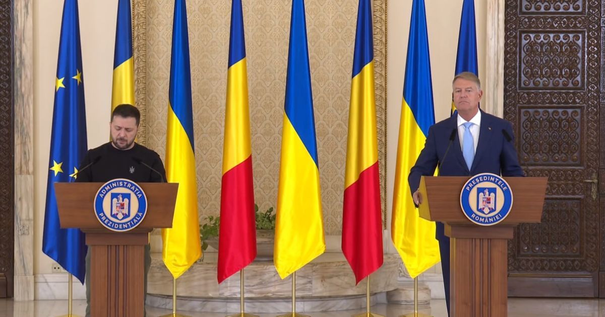 Президент України Володимир Зеленський і президент Румунії Клаус Йоханніс / Скриншот