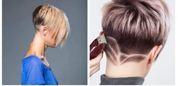 Боб-каре з вибритою потилицею