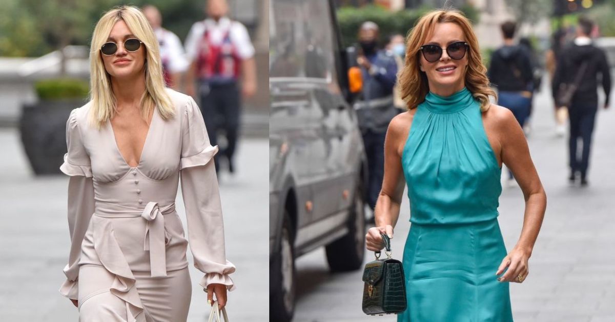 Не відпускають літо: Ешлі Робертс і Аманда Голден прийшли на роботу в легких сукнях