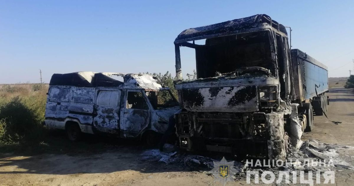 Огненная месть: в Одесской области мужчина поджег своему знакомому грузовик и микроавтобус