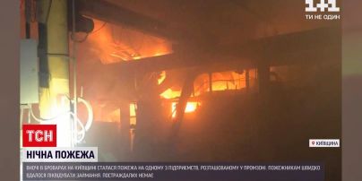 В Броварах загорелось помещение в промышленной зоне | Новости Украины