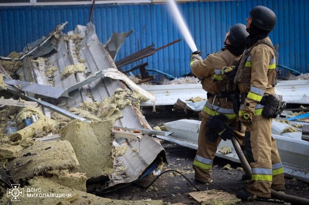 The aftermath of the attack on Mykolaiv, November 13
