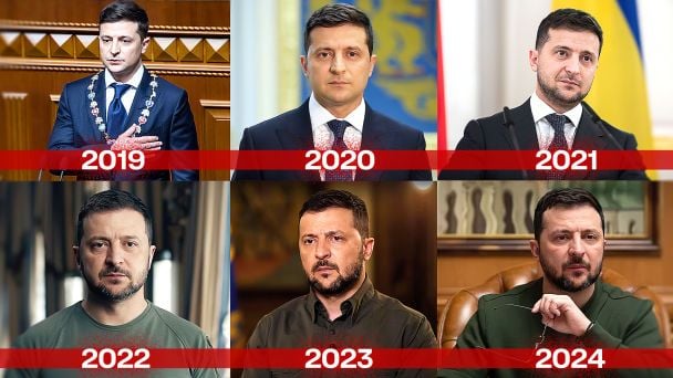 Як змінився Зеленський за 5 років / © ТСН.ua