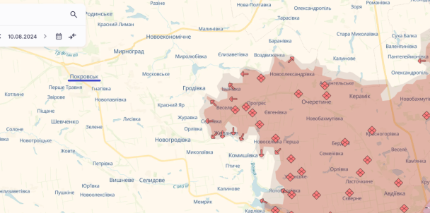 Покровское направление на карте / © Deepstatemap
