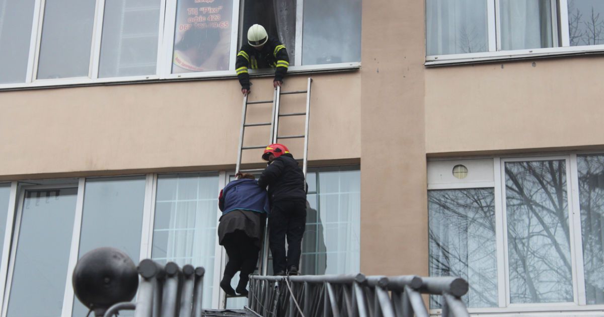 пожежа у ТЦ_6 / © Главное управление ГСЧС Украины в Хмельницкой области