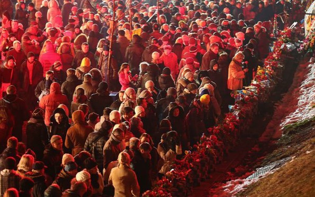 У Києві відбулося вшанування героїв Небесної сотні. / © Getty Images