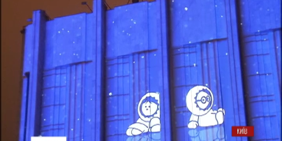 Эффектным световым 3D-шоу в Киеве стартовала "Французская весна"