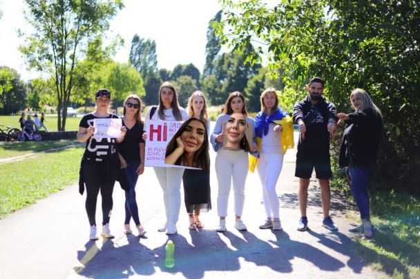 Протест проти Софії Стужук / © t.me/sofia_stuzhuk_official
