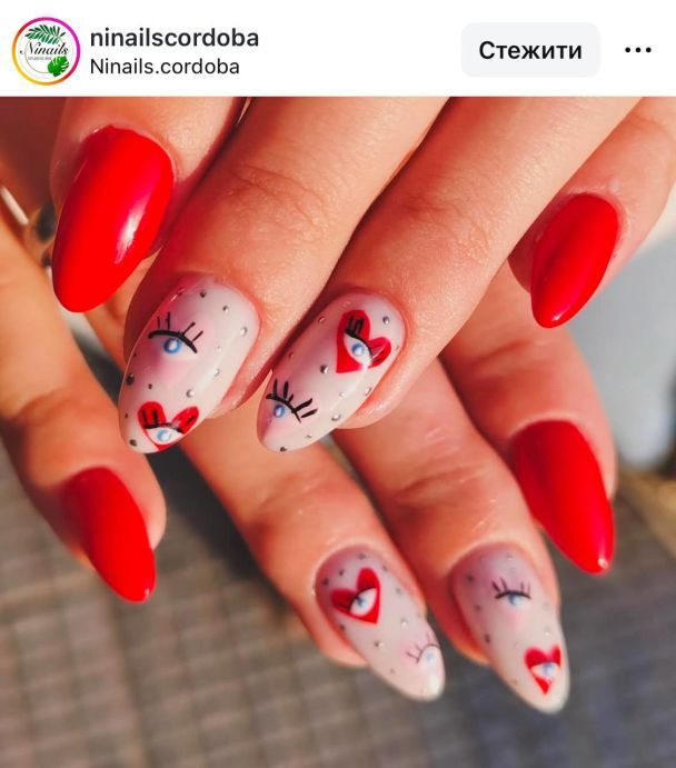 Манікюр до Дня закоханих. Фото: Instagram.