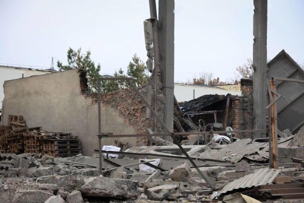 Последствия атаки в Киевской области 13 ноября/Фото: Киевская ОВА
