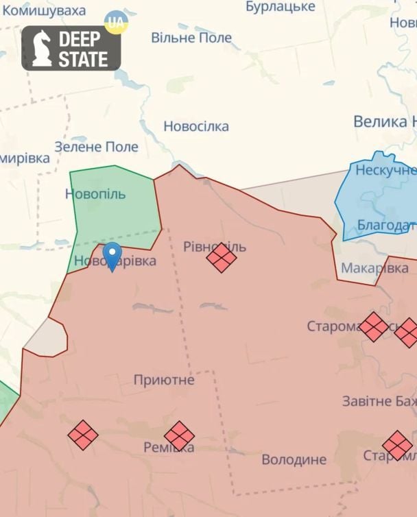 Новодарівка на мапі Deep State