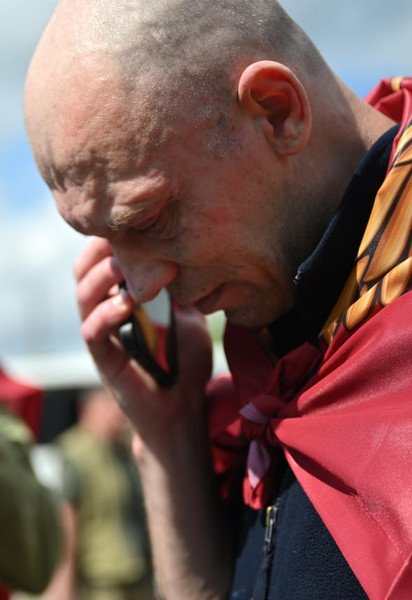 Освобожденные из плена украинские защитники
