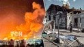Последствия российской дроновой атаки по Кропивницкому. Коллаж ТСН.ua