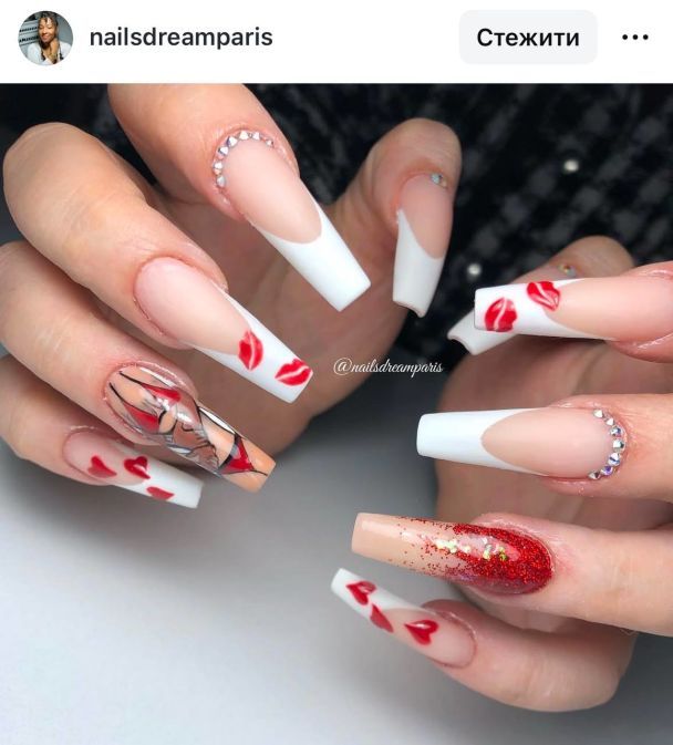 Манікюр до Дня закоханих. Фото: Instagram.