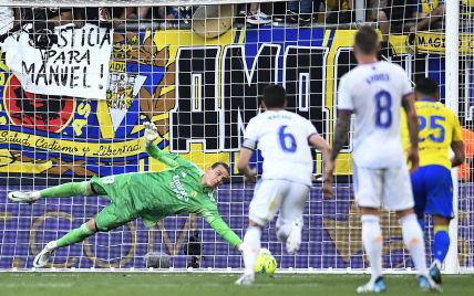 Ефектно відбив пенальті: український воротар "Реала" Лунін увійшов до команди тижня Ла Ліги (відео)