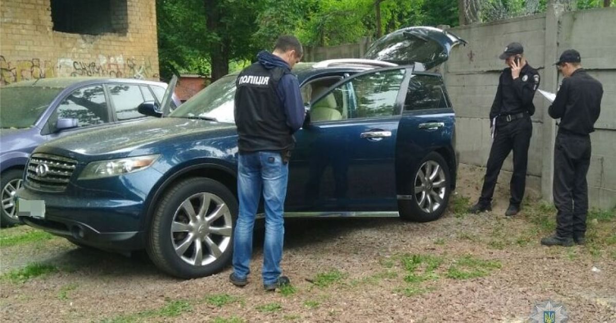 обстріляний infiniti_1 / © ГУ Національної поліції в Київській області