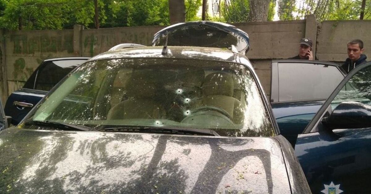 обстріляний infiniti_2 / © ГУ Національної поліції в Київській області