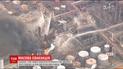 В Японии произошел масштабный пожар на нефтеперерабатывающем заводе
