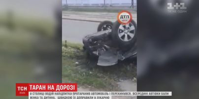 В Киеве пьяный водитель спровоцировал ДТП, в котором пострадали женщина с ребенком