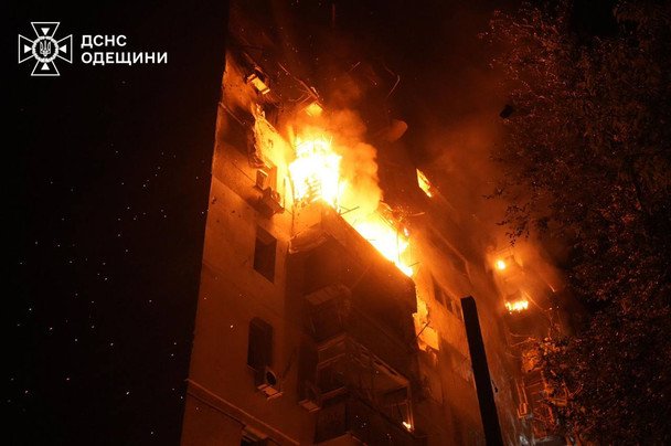 The occupiers massively attacked Odesa with UAVs