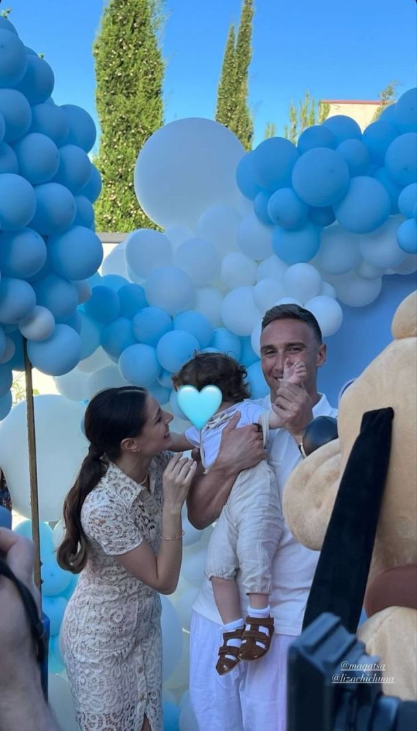 Иракли Макацария с женой и сыном / © instagram.com/maqatsa