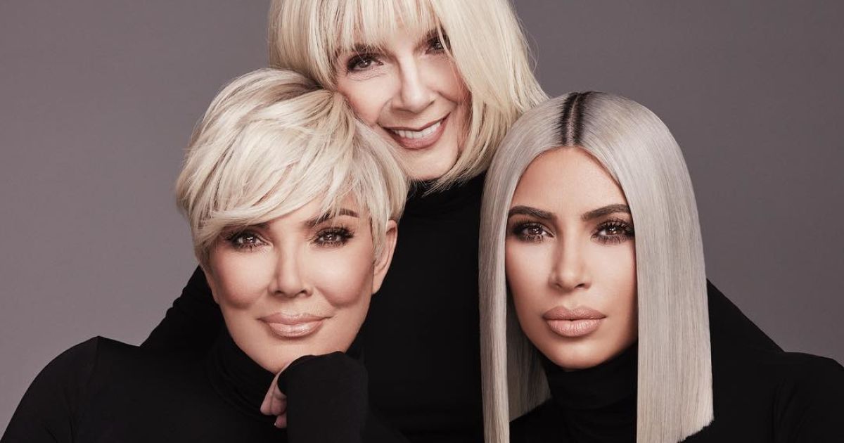 Ким Кардашьян с мамой и бабушкой в рекламной кампании KKW Beauty